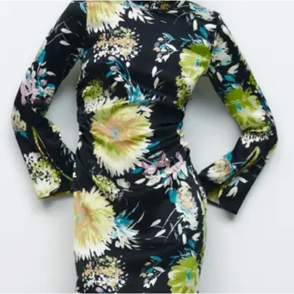 Colorful Floral Dress - Picture 5 of 6